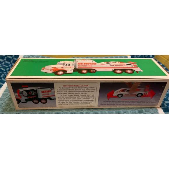 VTG 1987 Servco Gasoline Toy Truck Race Collectible NC with Box - Picture 5 of 9